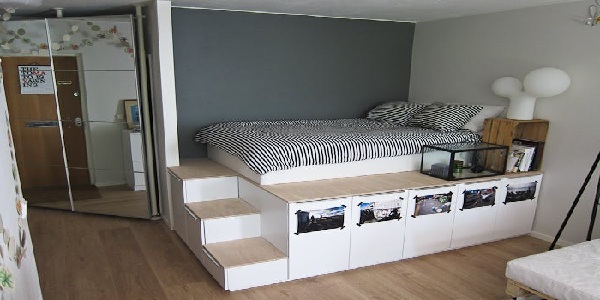 Giường trên cao: Giải pháp giúp phòng ngủ hẹp vừa đẹp vừa trở nên rộng rãi